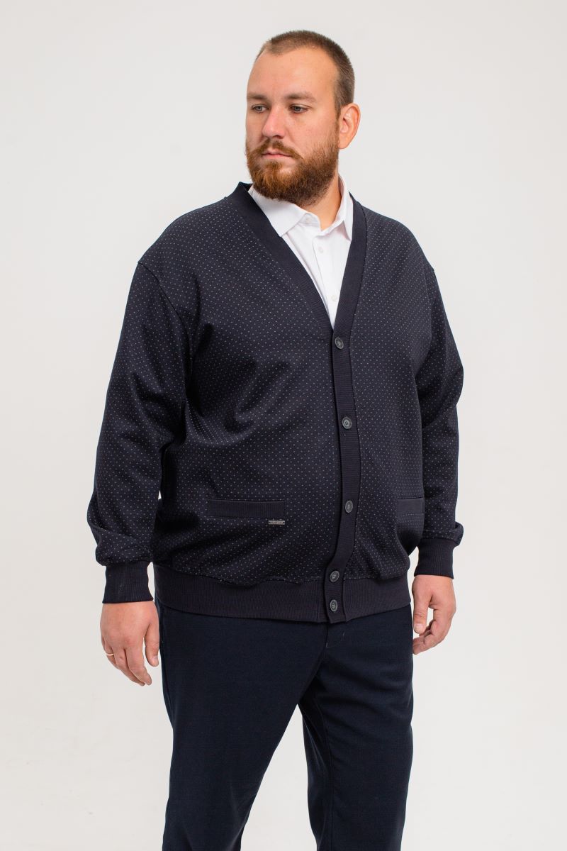 Кардиган мужской мужской большого размера, арт 60229/1