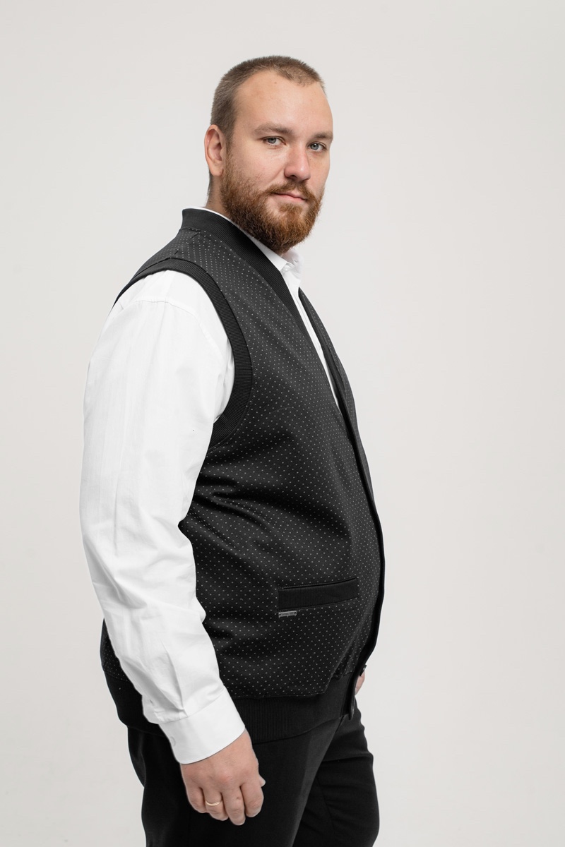 Жилет мужской мужской большого размера, арт 2229