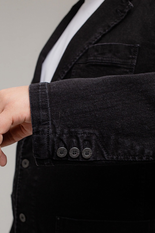 Мужской Пиджак джинсовый большого размера, арт 21127/1