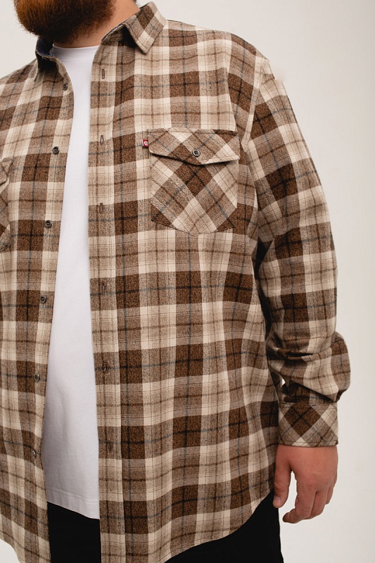 Рубашка  мужская большого размера, арт 20222/2