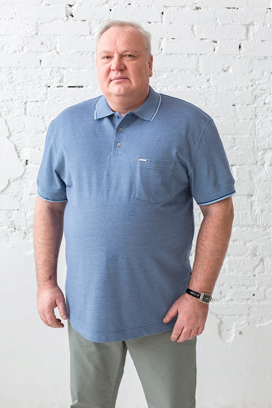 Мужская футболка-поло большого размера, арт 50195/2