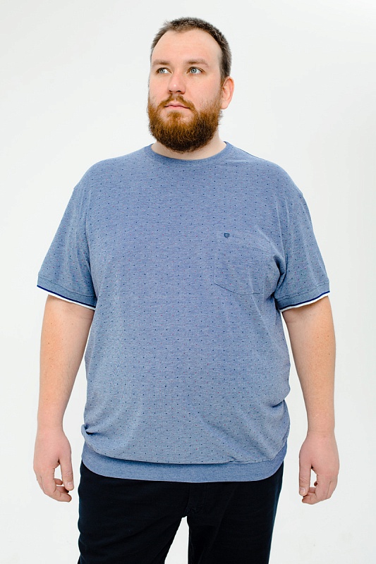 Футболка мужская мужская больших размеров, арт 40404 