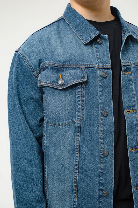 Мужская джинсовая куртка большого размера, арт 25190/1