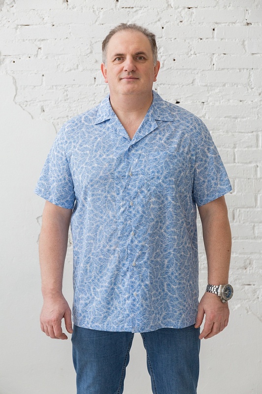 Рубашка мужская большого размера, арт 20170