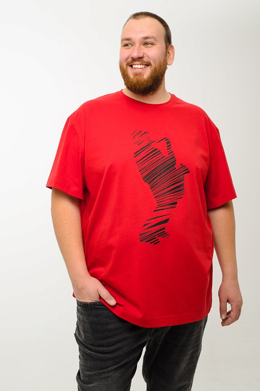 Футболка мужская мужская больших размеров, арт 4080/15/44 