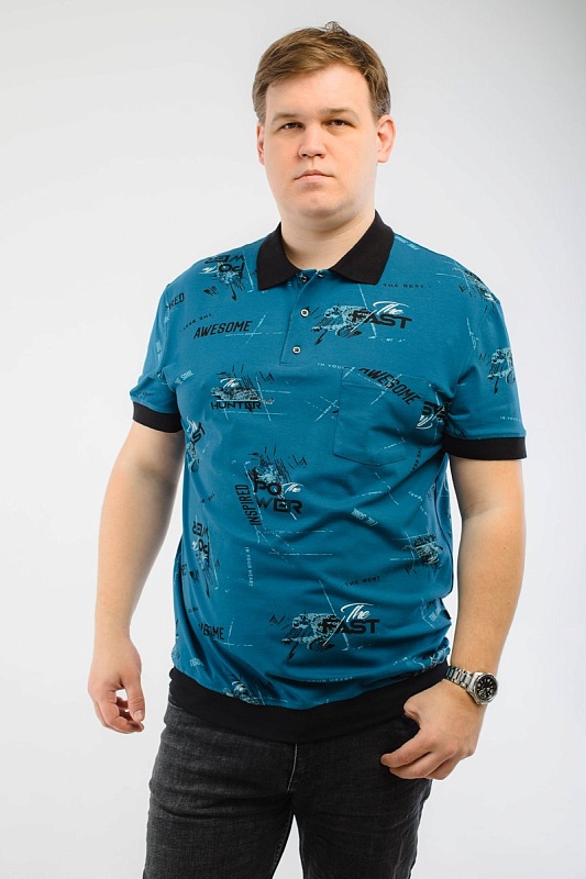 Мужская футболка-поло большого размера, арт 50297/2
