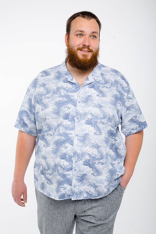 Рубашка мужская большого размера, арт 2206Б-05