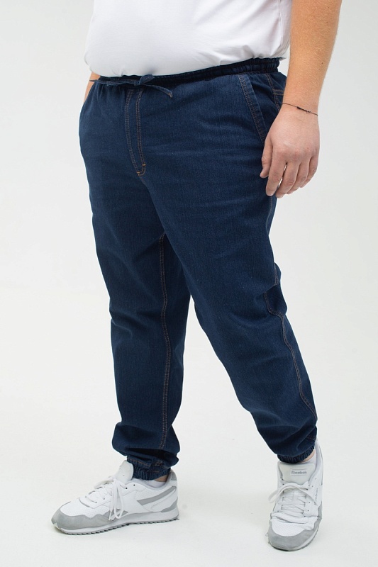 Мужские джинсы джоггеры большого размера, арт 9176