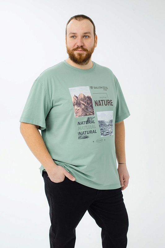 Футболка мужская мужская больших размеров, арт 4080/25/72 