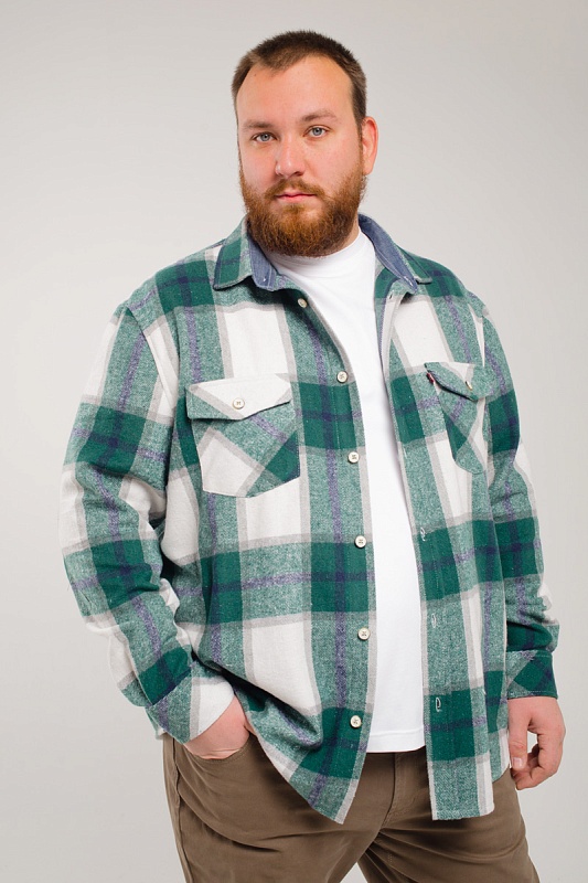 Рубашка  мужская большого размера, арт 20222