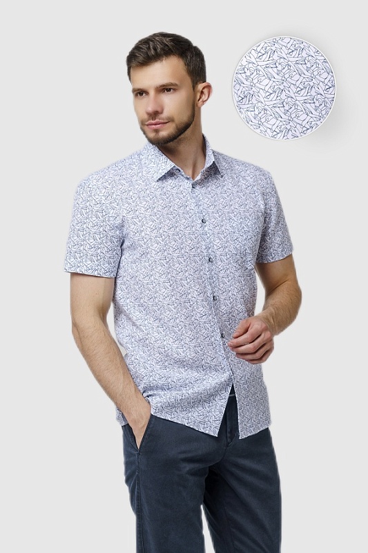 Мужская сорочка мужская большого размера, арт 2403Б-01