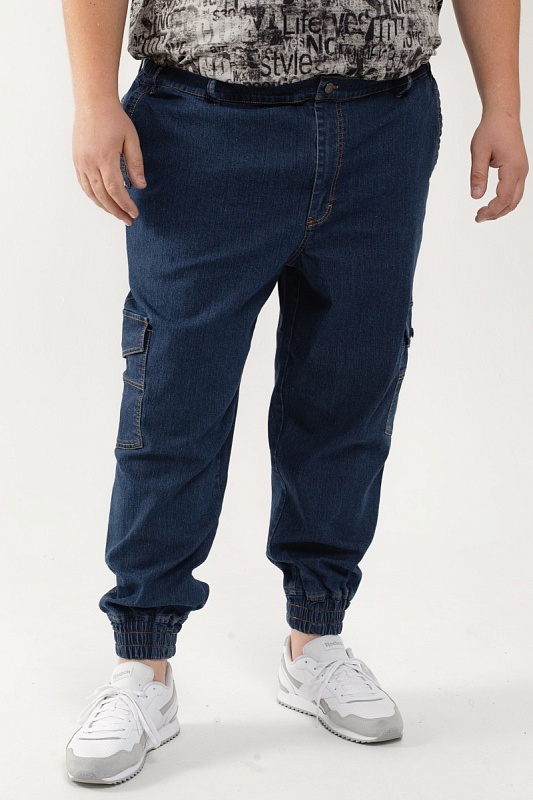 Мужские джинсы джоггеры большого размера, арт 9172 