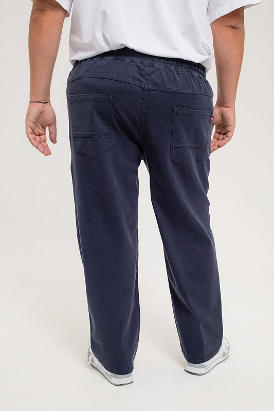 Мужские джинсы с круговой резинкой большого размера, арт 9175/4