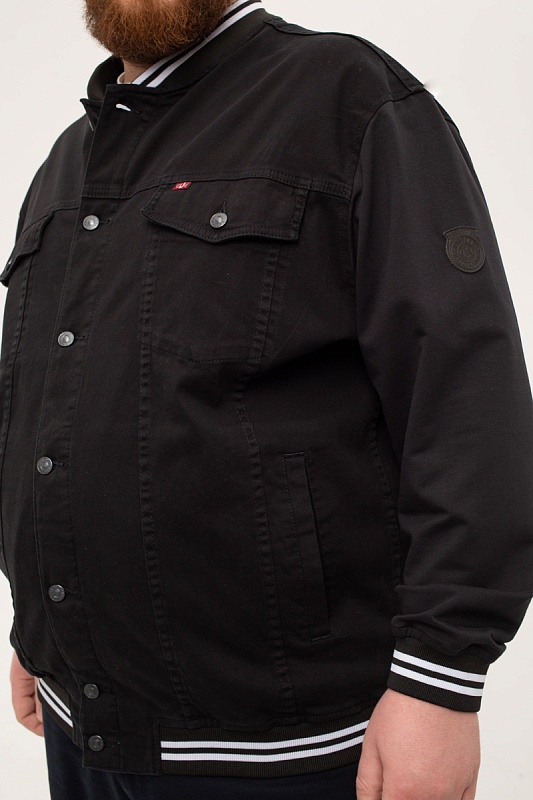 Мужская джинсовая куртка большого размера, арт 25237 