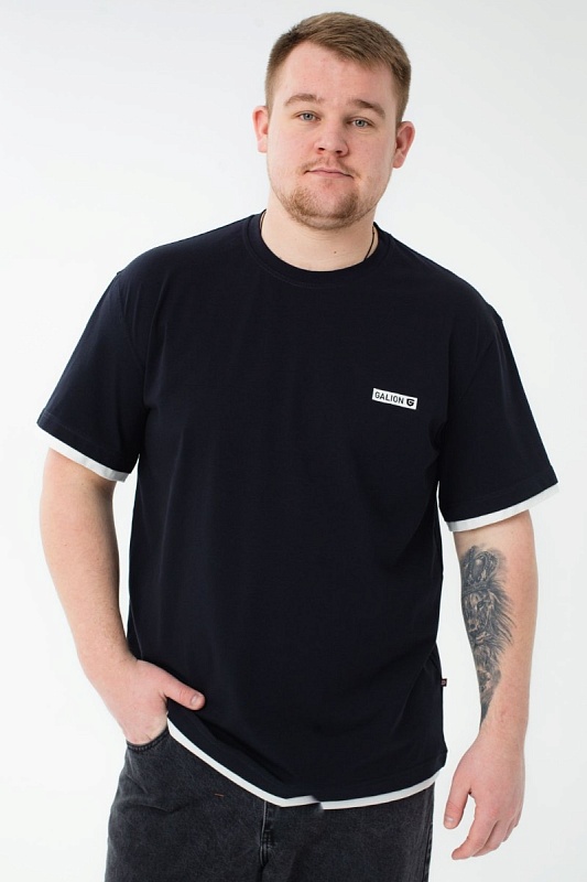 Футболка мужская мужская больших размеров, арт 40408/4 