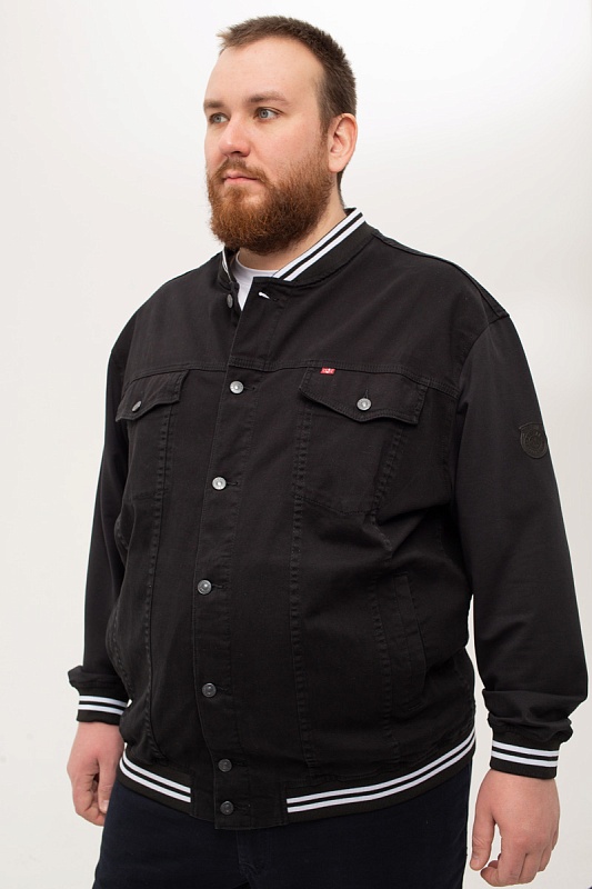 Мужская джинсовая куртка большого размера, арт 25237 