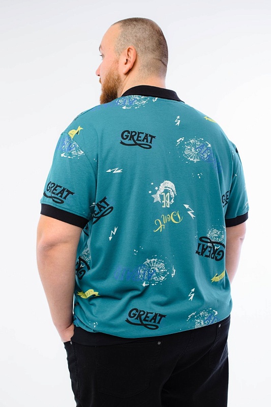 Мужская футболка-поло большого размера, арт 50297/5