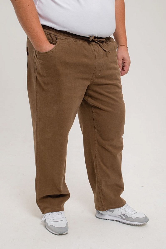 Мужские джинсы с круговой резинкой большого размера, арт 9175/36