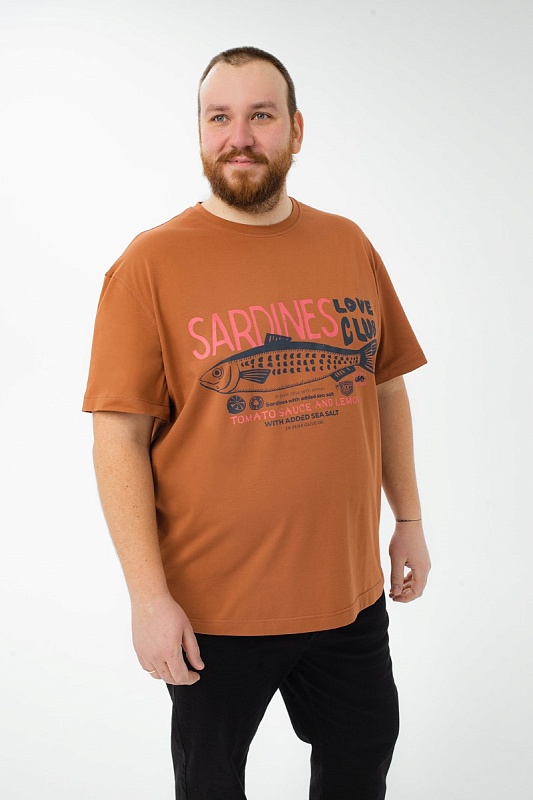 Футболка мужская мужская больших размеров, арт 4080/10/74 