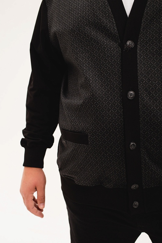 Кардиган мужской мужской большого размера, арт 60236/9