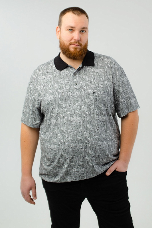 Мужская футболка-поло большого размера, арт 50321