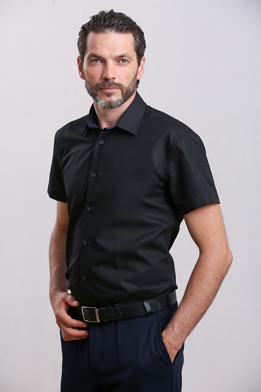 Мужская сорочка мужская большого размера, арт 201Б-09