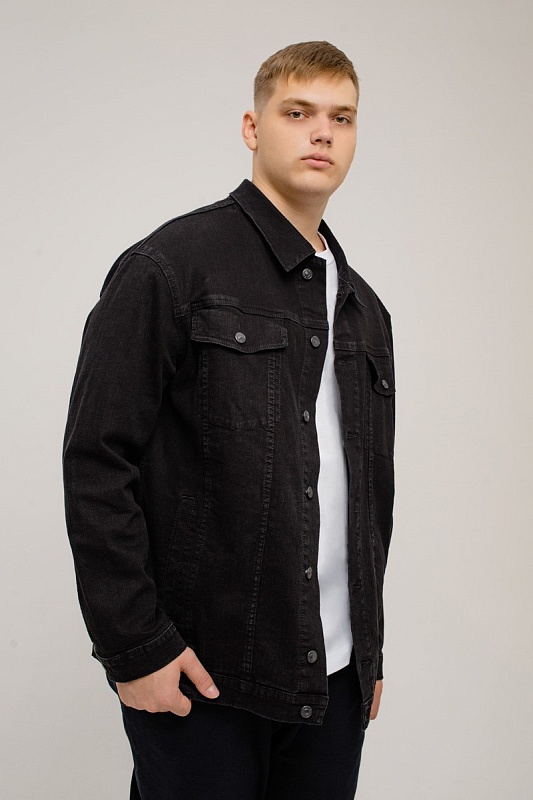 Мужская джинсовая куртка большого размера, арт 25190/2