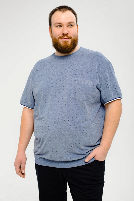 Футболка мужская мужская больших размеров, арт 40404 