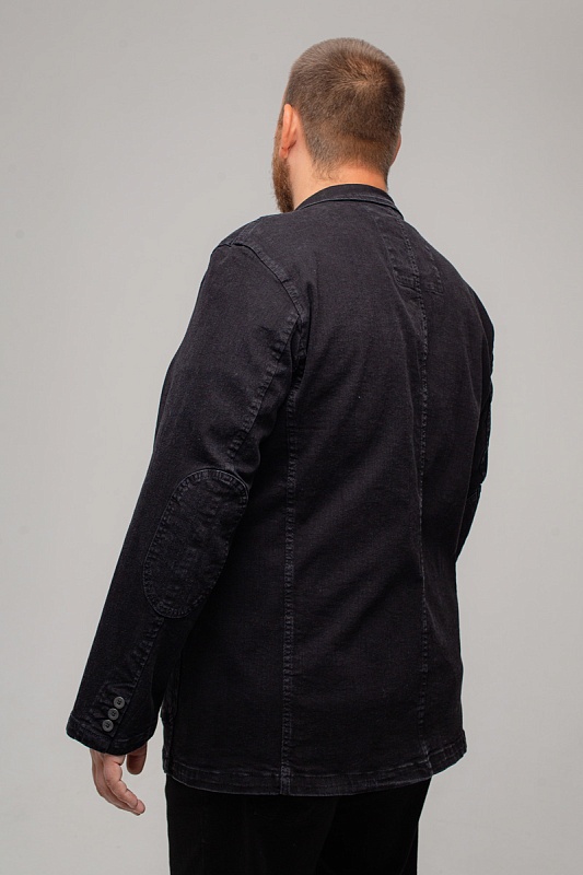 Мужской Пиджак джинсовый большого размера, арт 21127/1