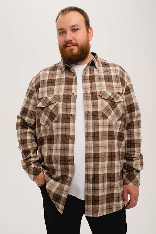 Рубашка  мужская большого размера, арт 20222/2