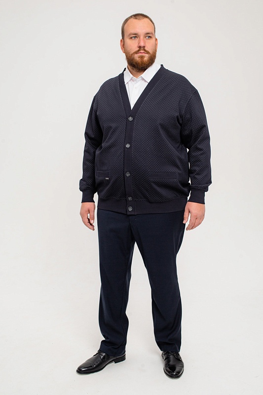Кардиган мужской мужской большого размера, арт 60229/1