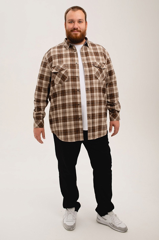 Рубашка  мужская большого размера, арт 20222/2