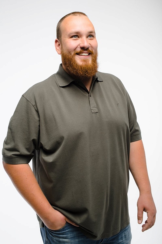 Мужская футболка-поло maxfort  большого размера, арт 5000500