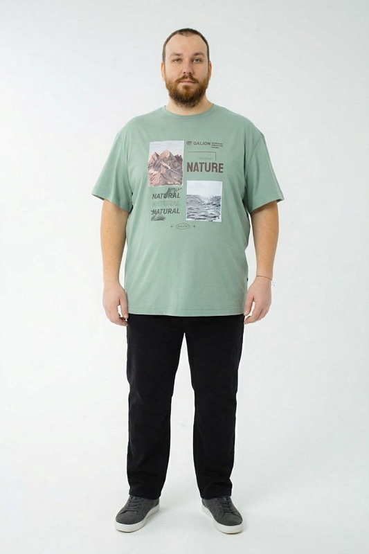 Футболка мужская мужская больших размеров, арт 4080/25/72 