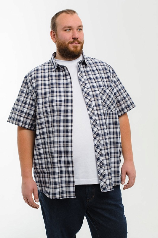 Рубашка мужская большого размера, арт 20213/4