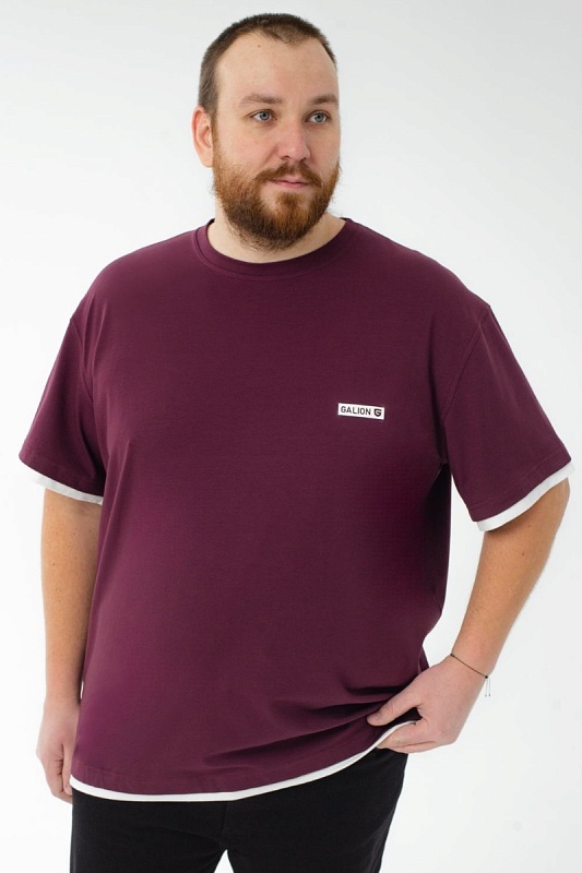 Футболка мужская мужская больших размеров, арт 40408/6 