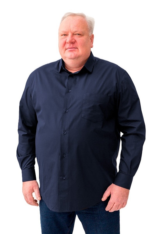 Мужская сорочка мужская большого размера, арт 504Б-07