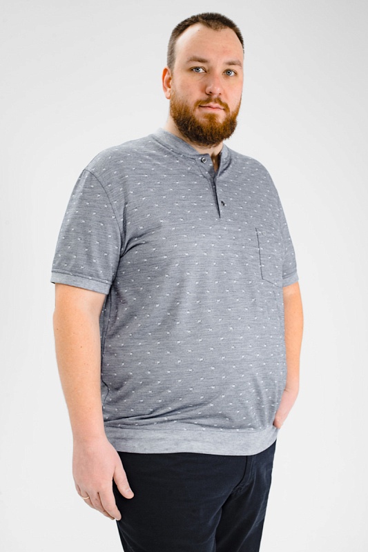 Мужская футболка-поло большого размера, арт 50324