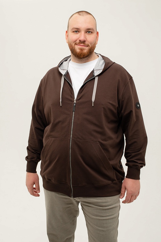 Толстовка 60285/18 коричневый