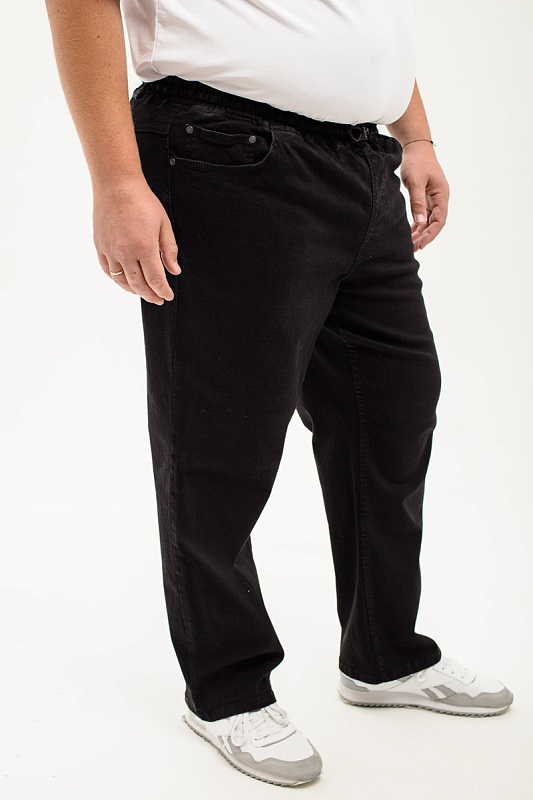 Мужские джинсы с круговой резинкой большого размера, арт 9146/2