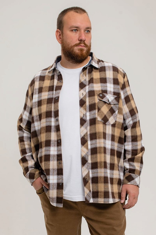 Рубашка мужская большого размера, арт 20229/7