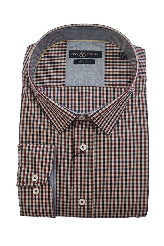 Мужская сорочка мужская большого размера, арт 22-56-03