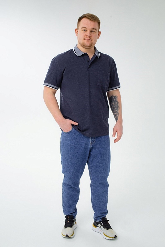 Мужская футболка-поло большого размера, арт 50330/27