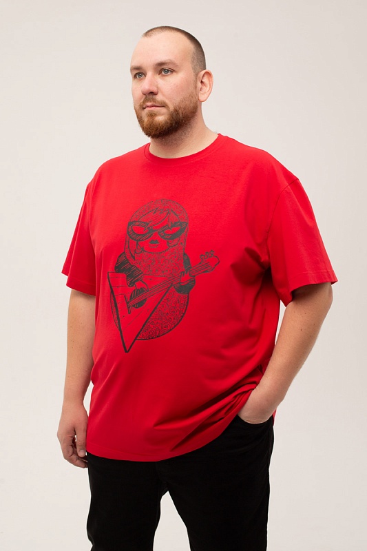 Футболка мужская мужская больших размеров, арт 4080/15/59 