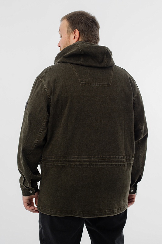 Мужская джинсовая куртка большого размера, арт 25413/7