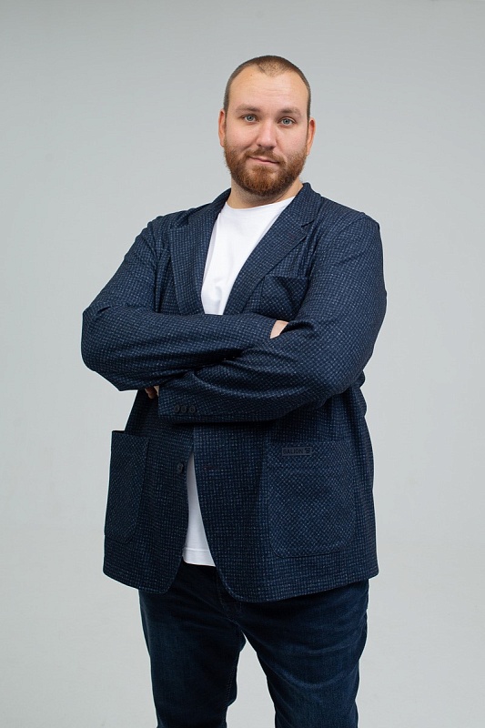 Мужской пиджак  большого размера, арт 21134/7