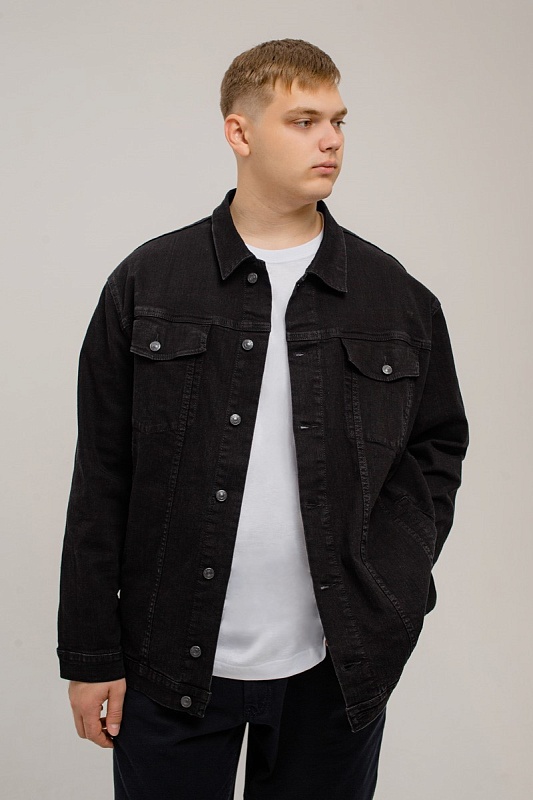 Мужская джинсовая куртка большого размера, арт 25190/2