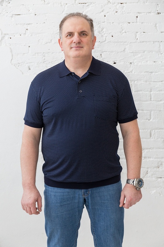 Мужская футболка-поло большого размера, арт 50266/1