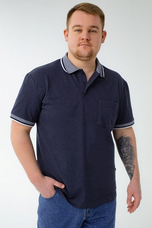 Мужская футболка-поло большого размера, арт 50330/27
