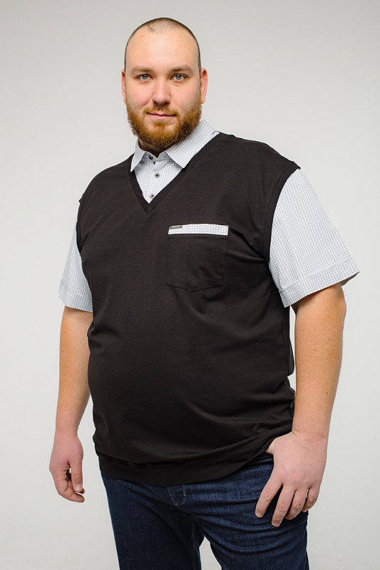 Мужская футболка-поло большого размера, арт 50193